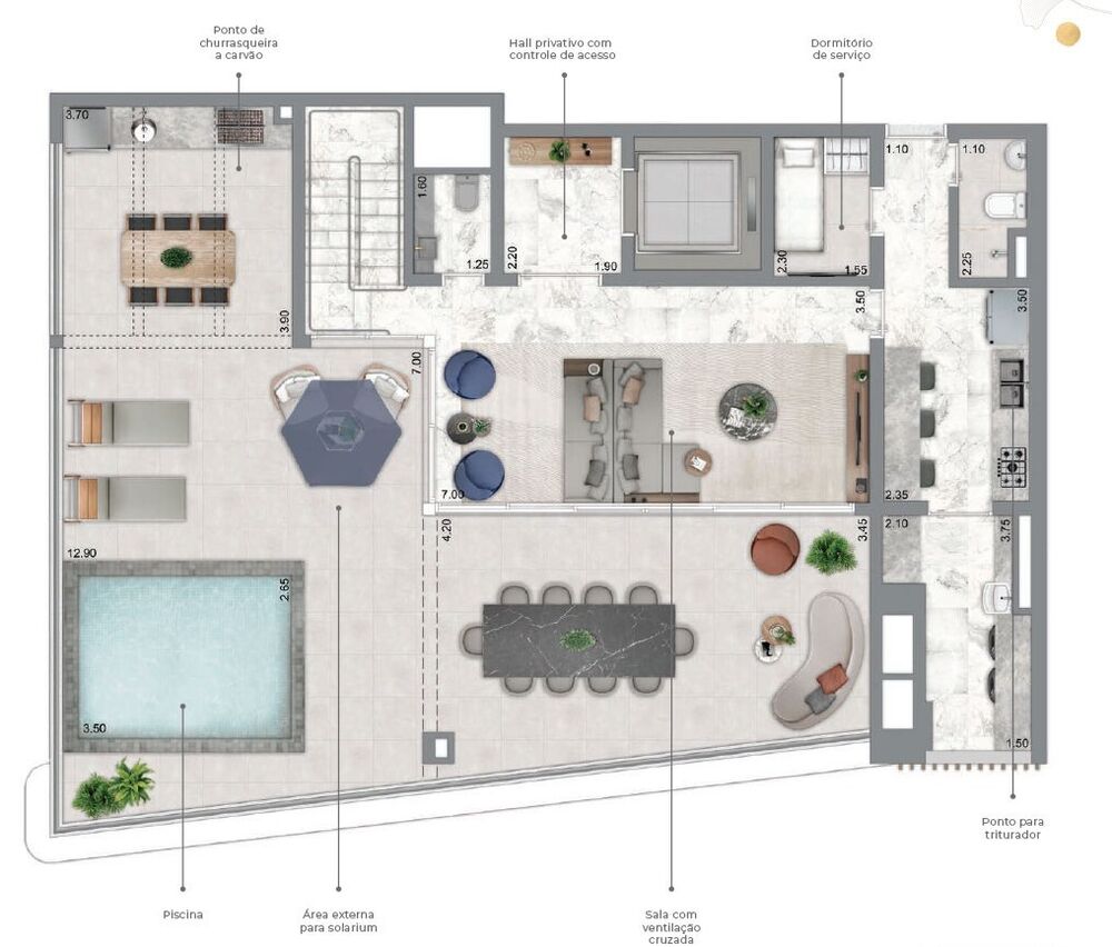 Apartamento, 3 quartos, 169 m² - Foto 39
