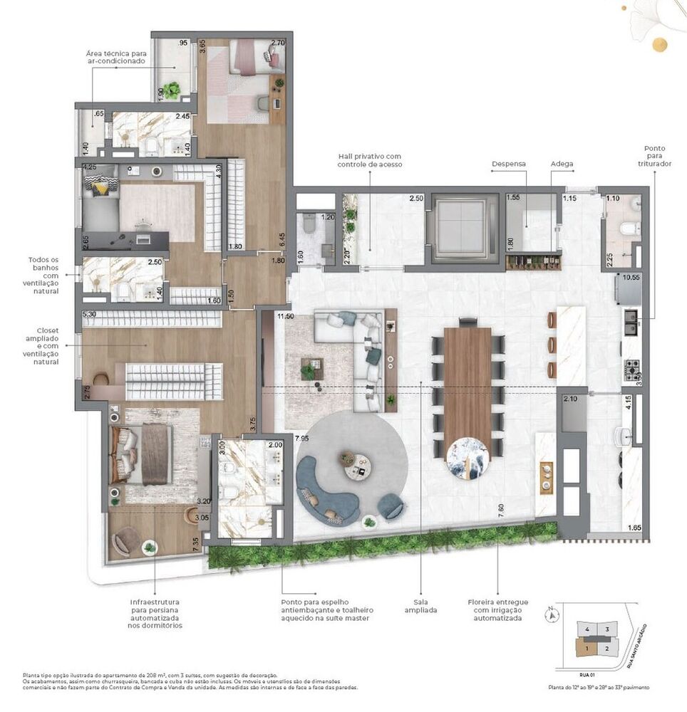 Apartamento, 3 quartos, 169 m² - Foto 20