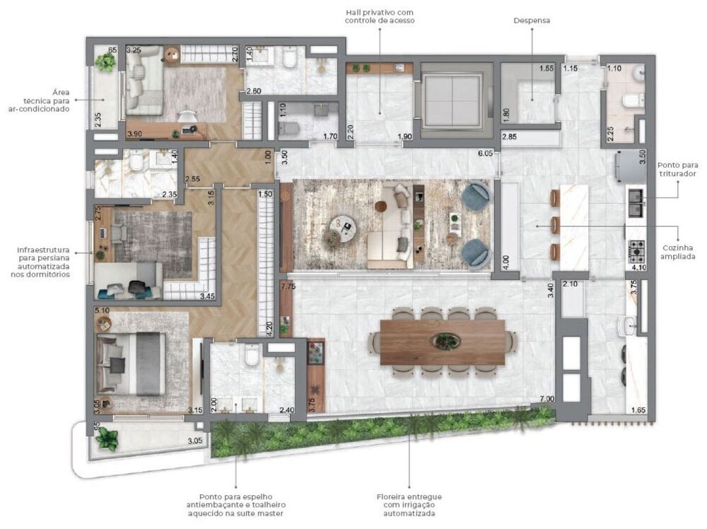 Apartamento, 3 quartos, 169 m² - Foto 11