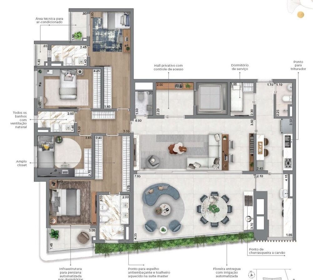 Apartamento, 3 quartos, 169 m² - Foto 28