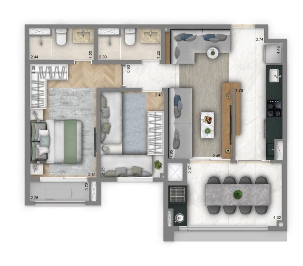 Apartamento, 3 quartos, 125 m² - Foto 16