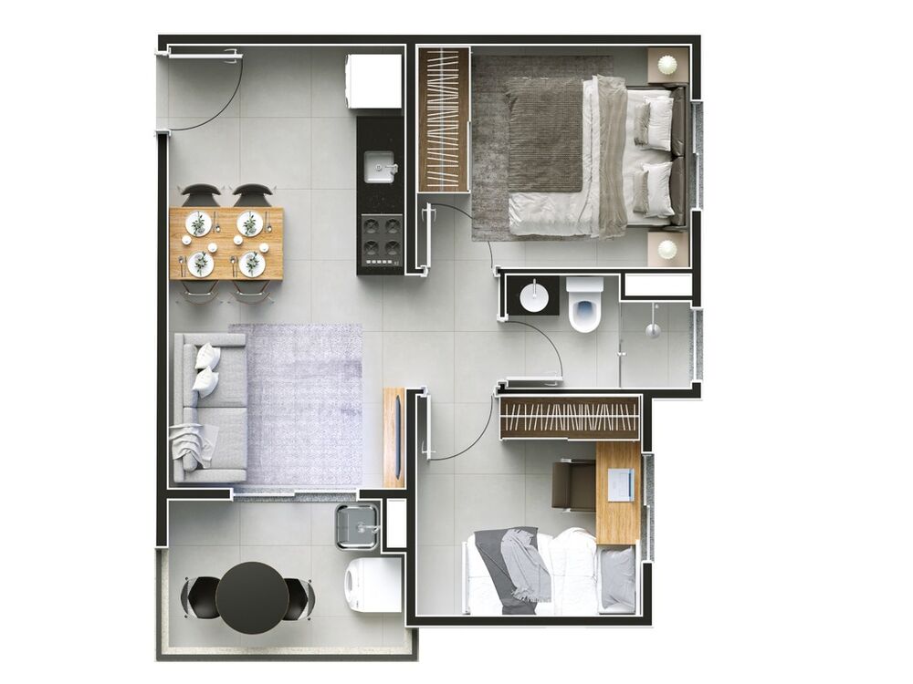 Apartamento, 2 quartos, 39 m² - Foto 8
