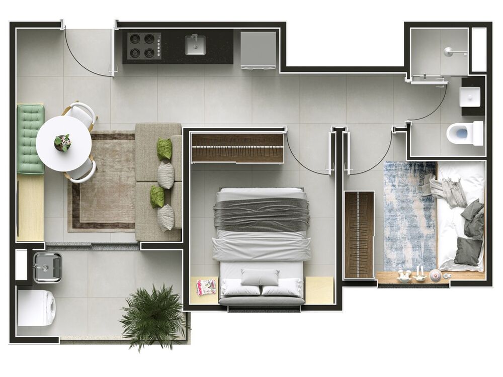 Apartamento, 2 quartos, 39 m² - Foto 7