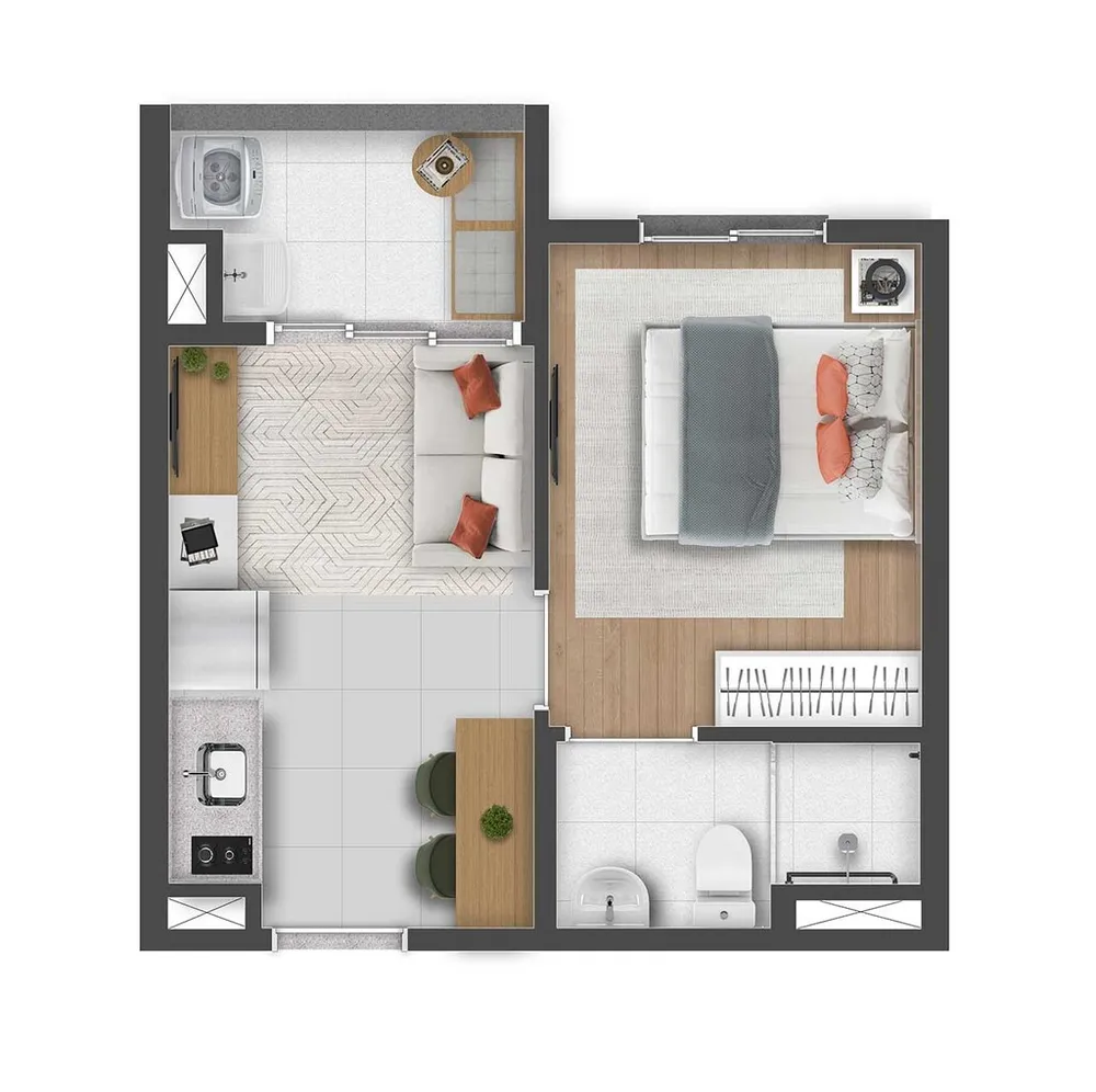 Apartamento, 1 quarto, 25 m² - Foto 8