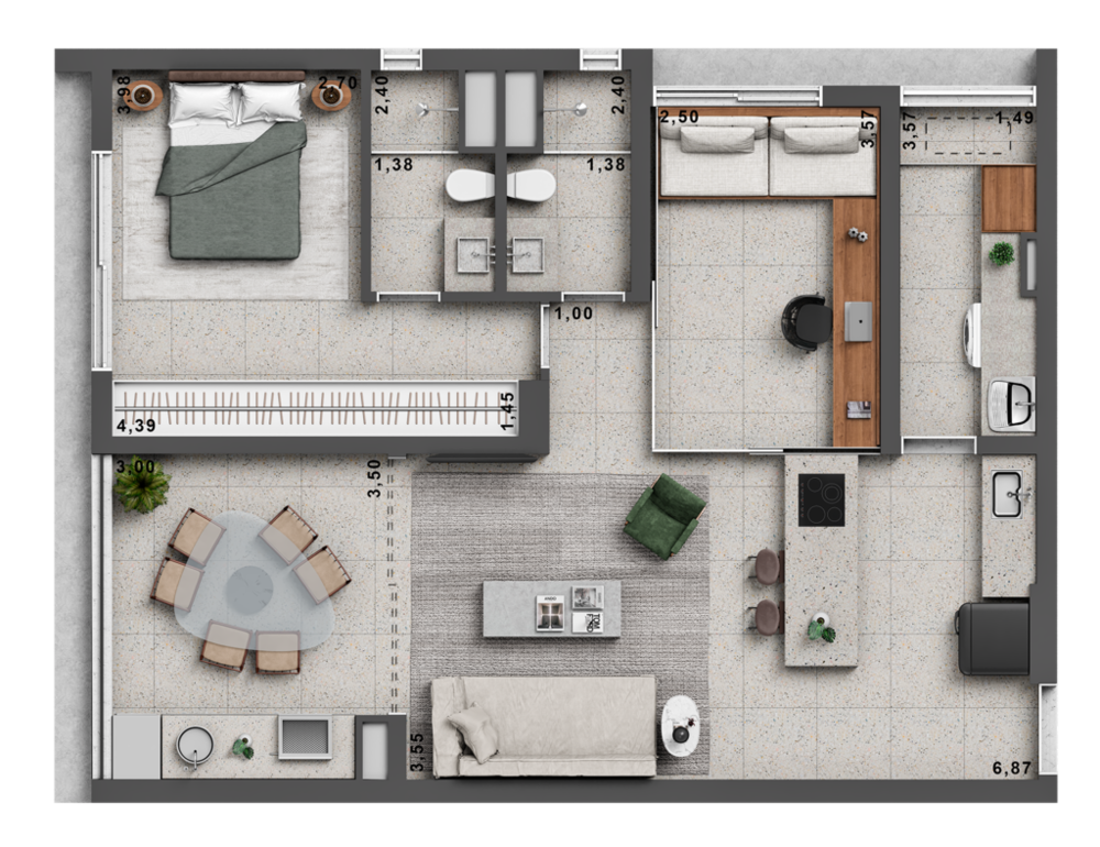 Apartamento à venda com 2 quartos, 82m² - Foto 10