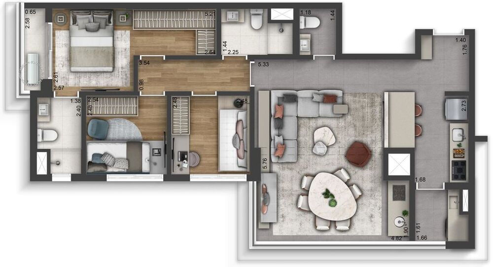 Apartamento, 3 quartos, 137 m² - Foto 7