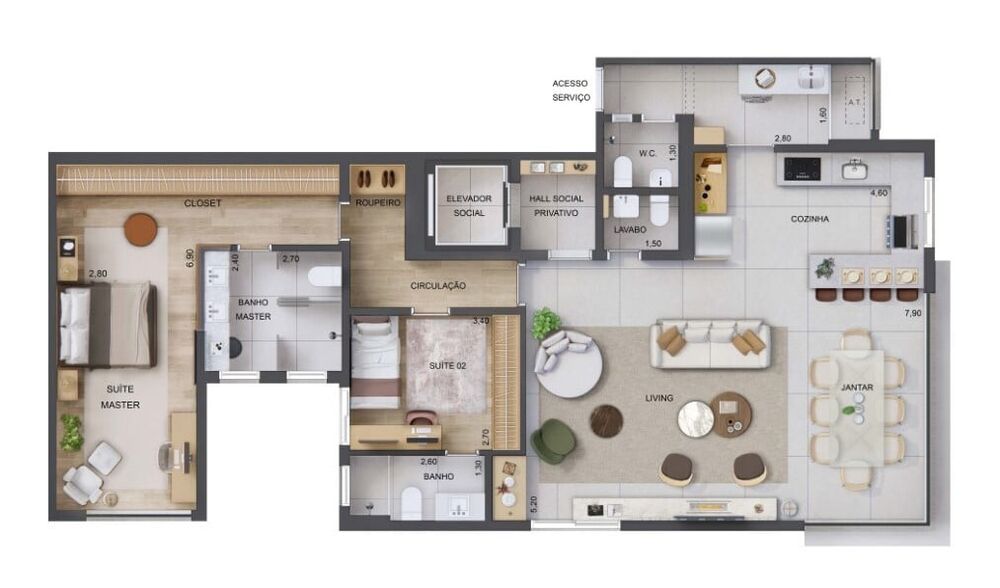 Apartamento, 3 quartos, 126 m² - Foto 16
