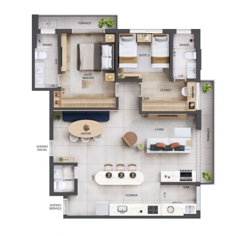 Apartamento, 3 quartos, 126 m² - Foto 12