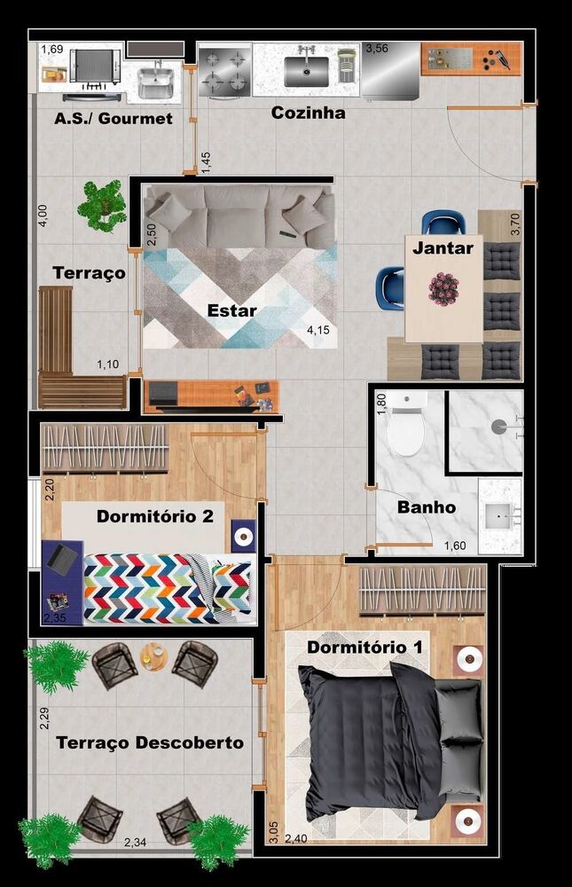 Apartamento, 2 quartos, 41 m² - Foto 7