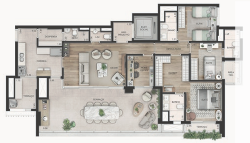 Apartamento, 4 quartos, 179 m² - Foto 6