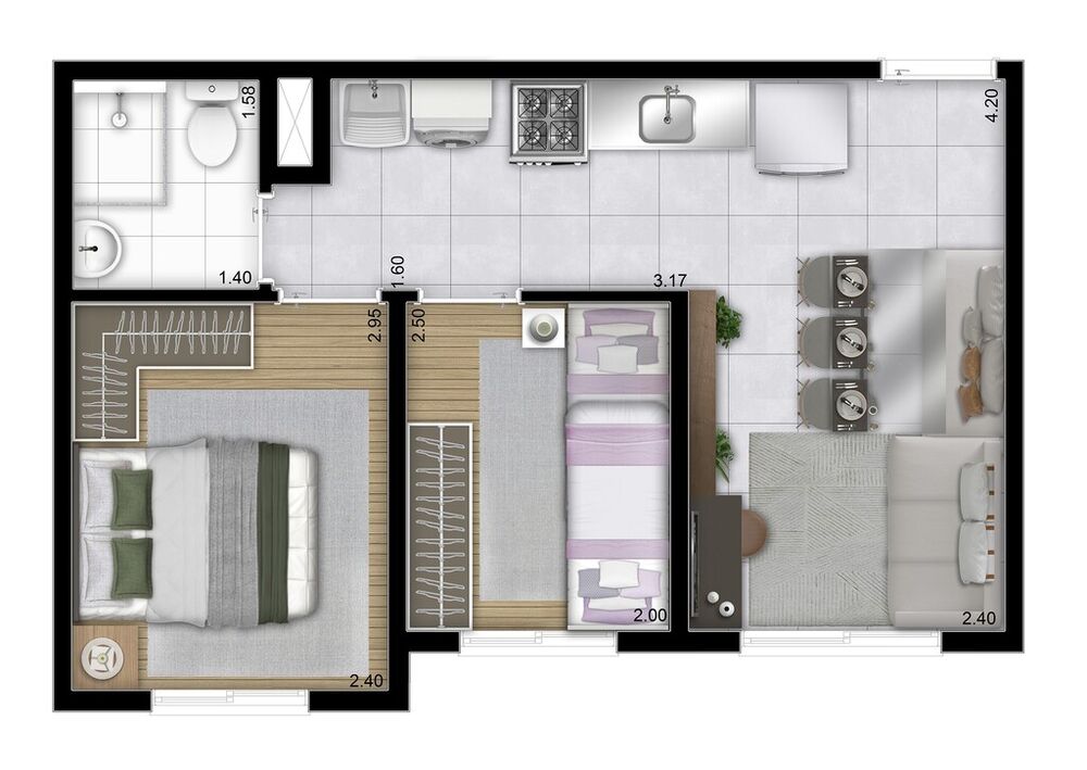 Apartamento, 1 quarto, 24 m² - Foto 10