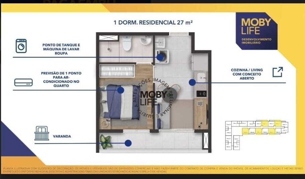 Apartamento, 2 quartos, 29 m² - Foto 7