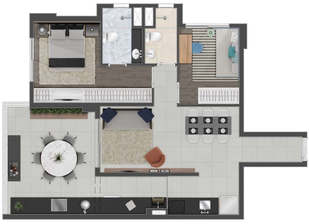 Apartamento, 1 quarto, 74 m² - Foto 6