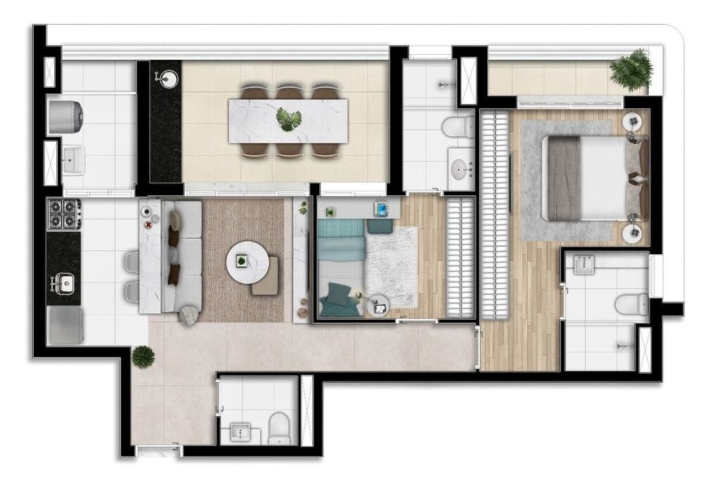Apartamento, 4 quartos, 160 m² - Foto 1