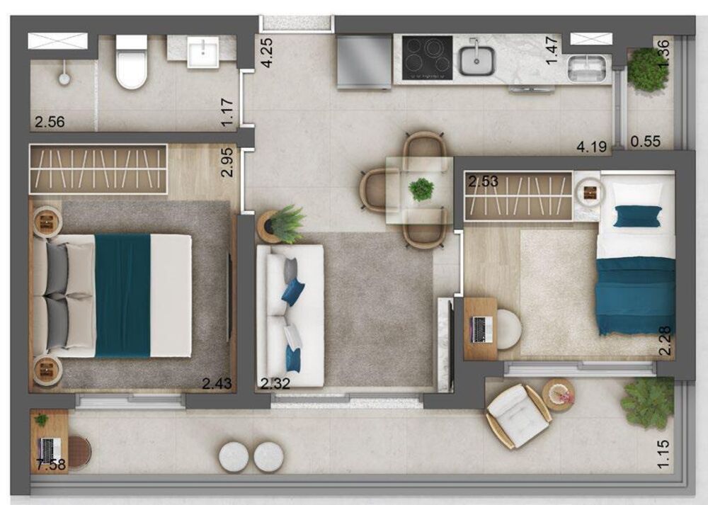 Apartamento, 1 quarto, 27 m² - Foto 12