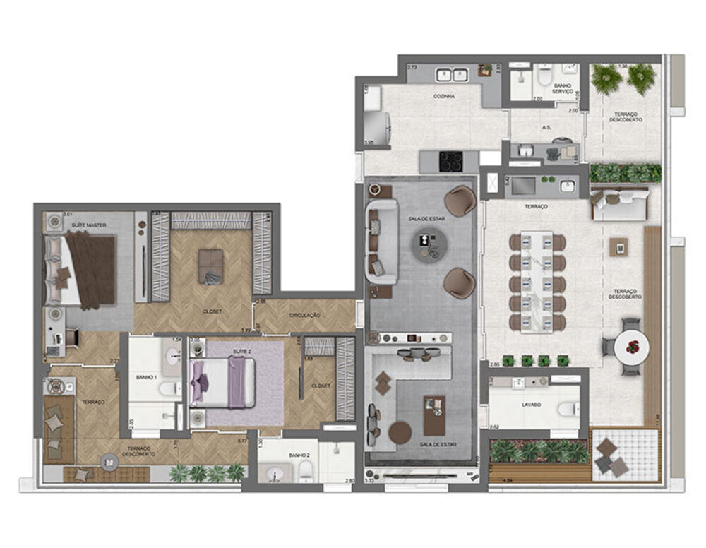 Apartamento, 3 quartos, 146 m² - Foto 20