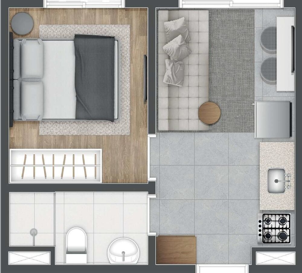 Apartamento, 1 quarto, 24 m² - Foto 8