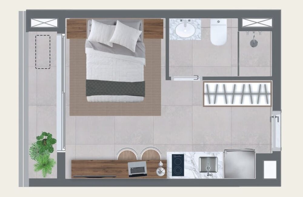 Apartamento, 1 quarto, 25 m² - Foto 5
