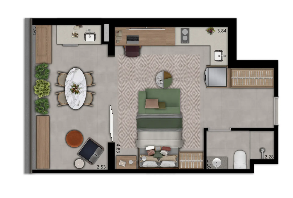 Apartamento, 1 quarto, 19 m² - Foto 36