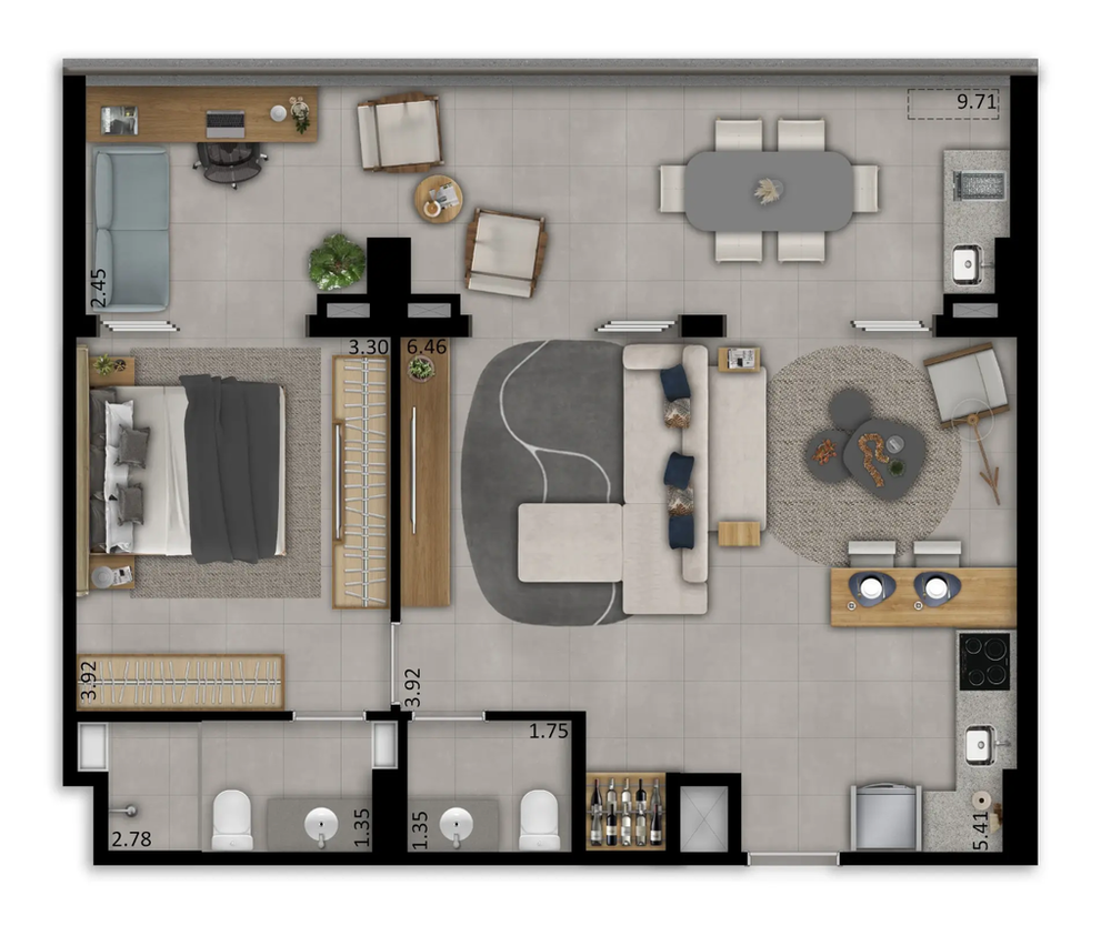 Apartamento, 1 quarto, 19 m² - Foto 40