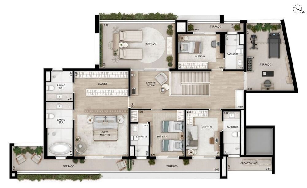 Cobertura, 4 quartos, 482 m² - Foto 8