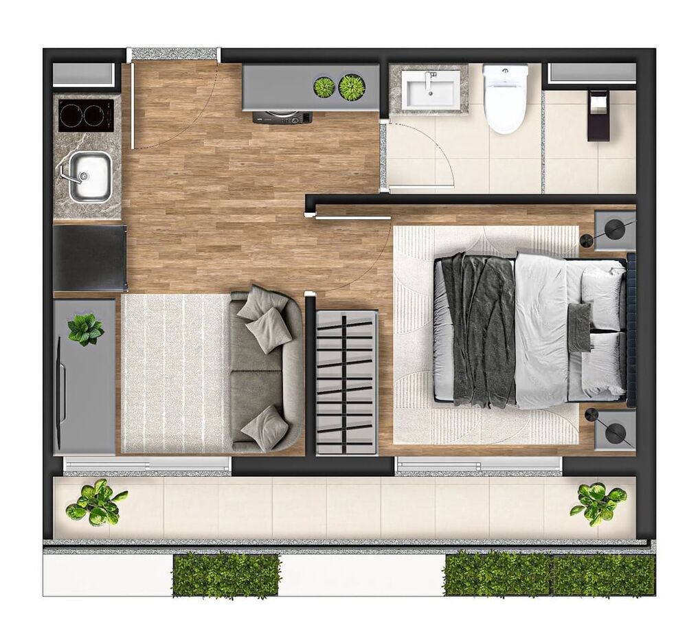 Apartamento, 1 quarto, 33 m² - Foto 7