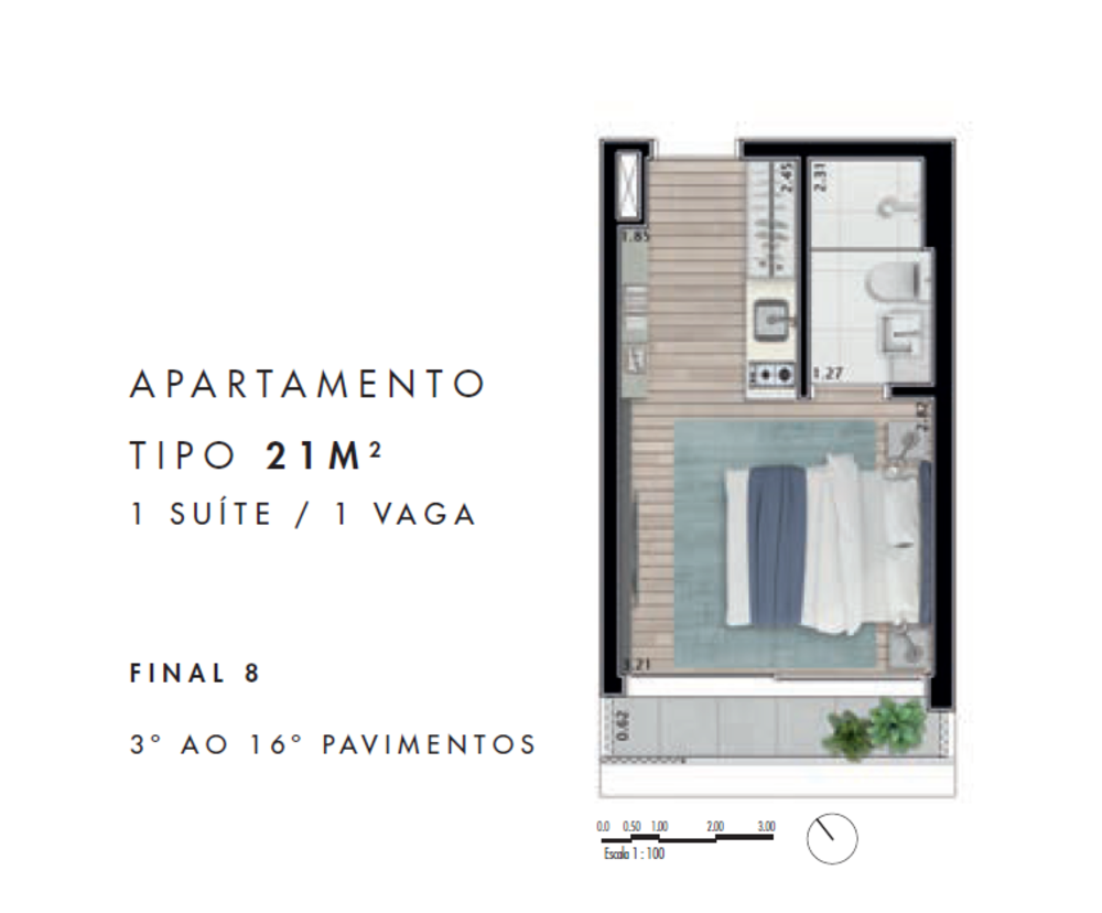 Apartamento, 1 quarto, 62 m² - Foto 7