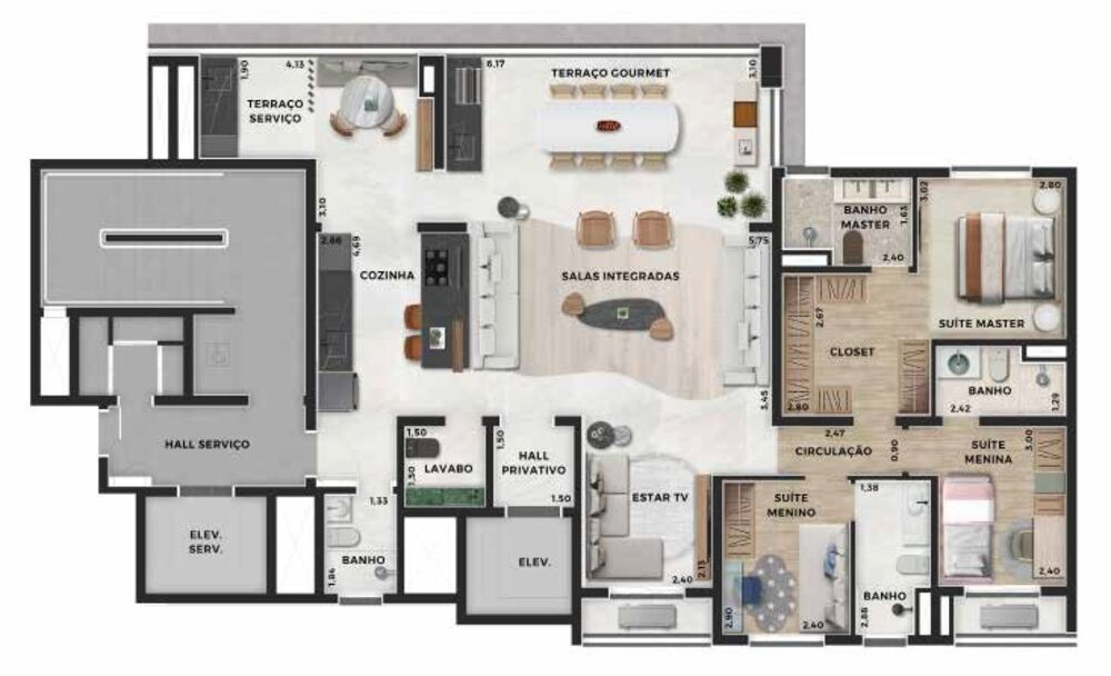 Apartamento, 4 quartos, 231 m² - Foto 20