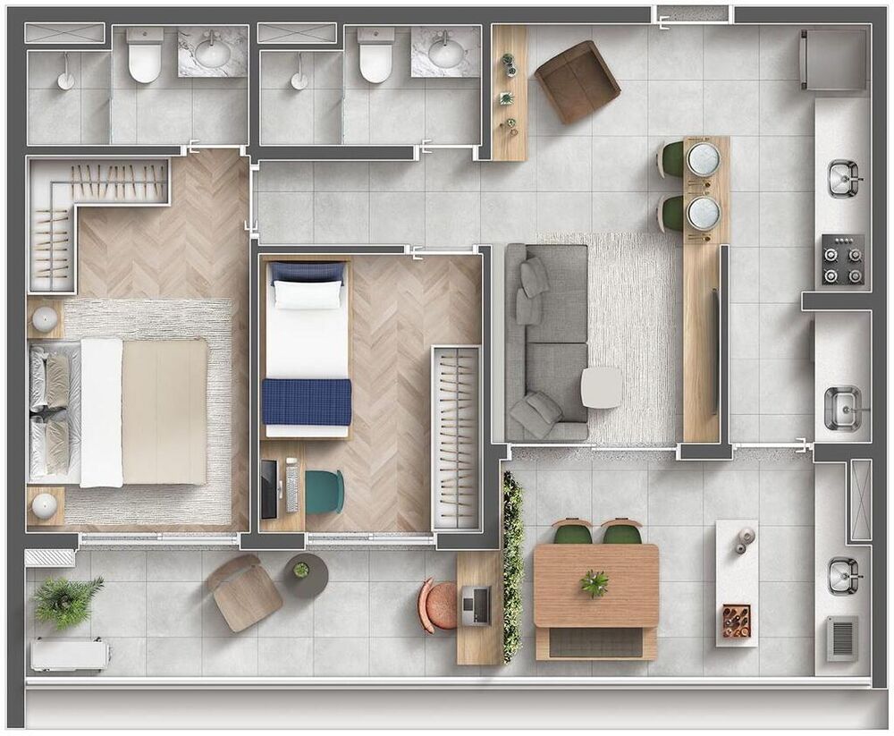 Apartamento, 2 quartos, 65 m² - Foto 16