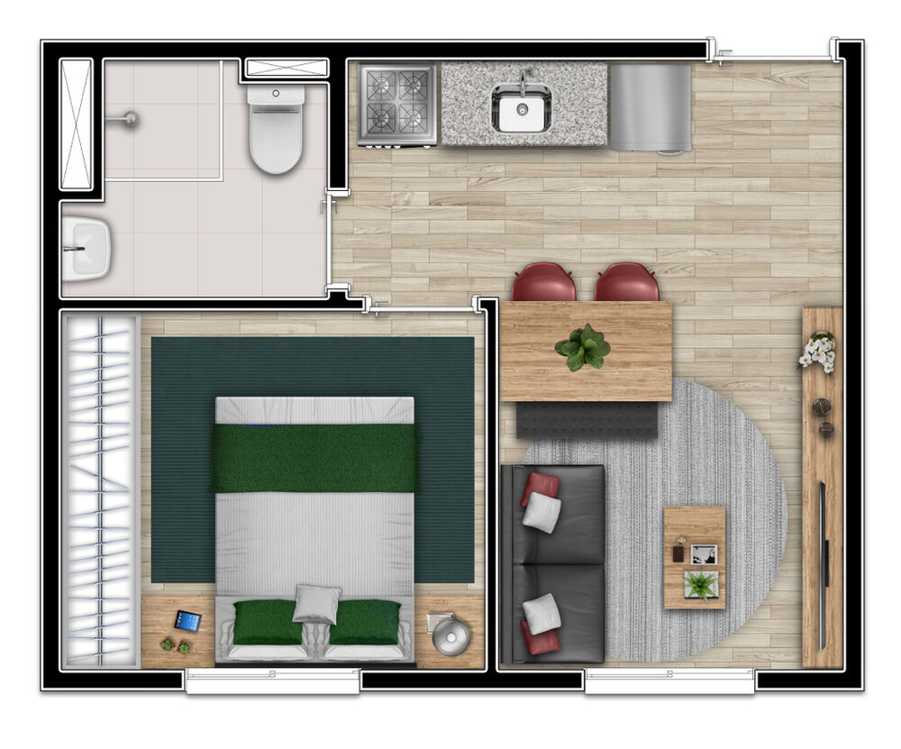 Apartamento, 2 quartos, 32 m² - Foto 18