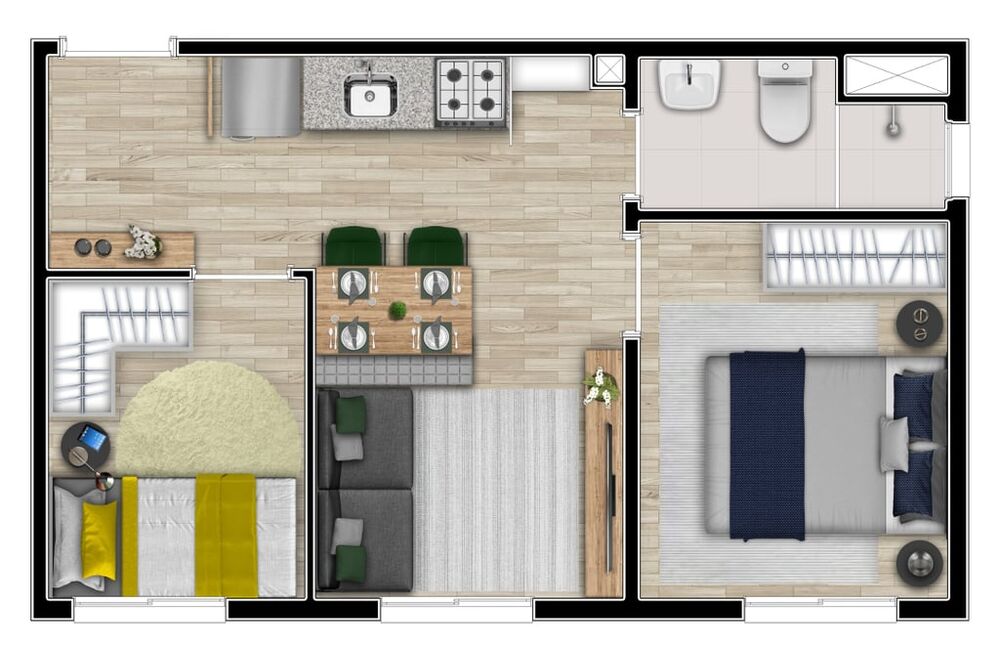 Apartamento, 2 quartos, 32 m² - Foto 8