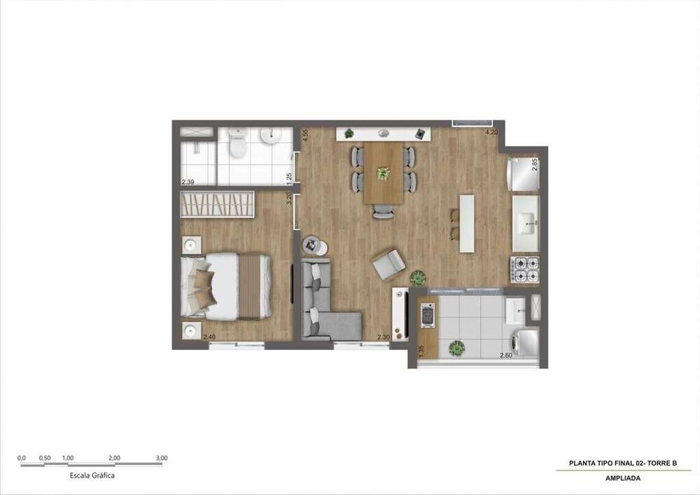 Apartamento, 2 quartos, 37 m² - Foto 15