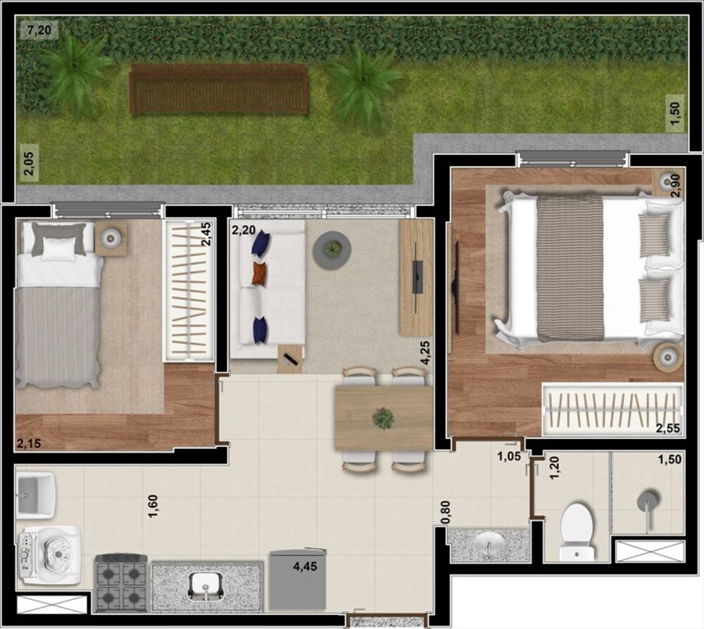 Apartamento, 1 quarto, 33 m² - Foto 8