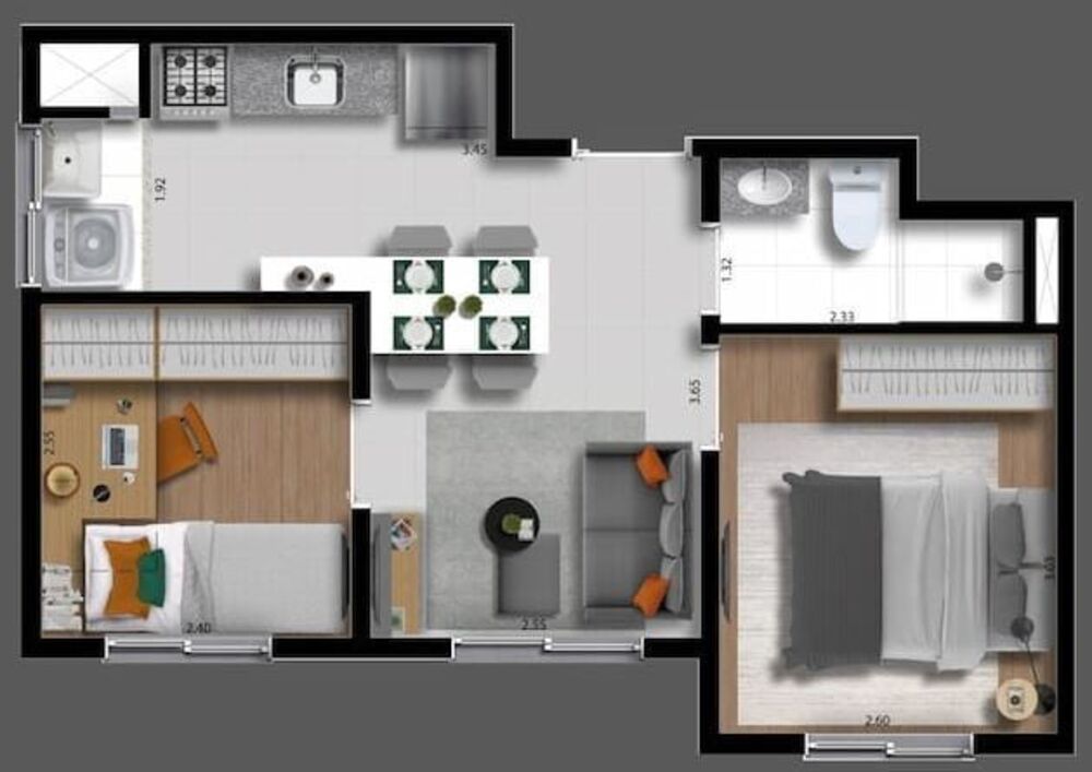 Apartamento, 2 quartos, 31 m² - Foto 6