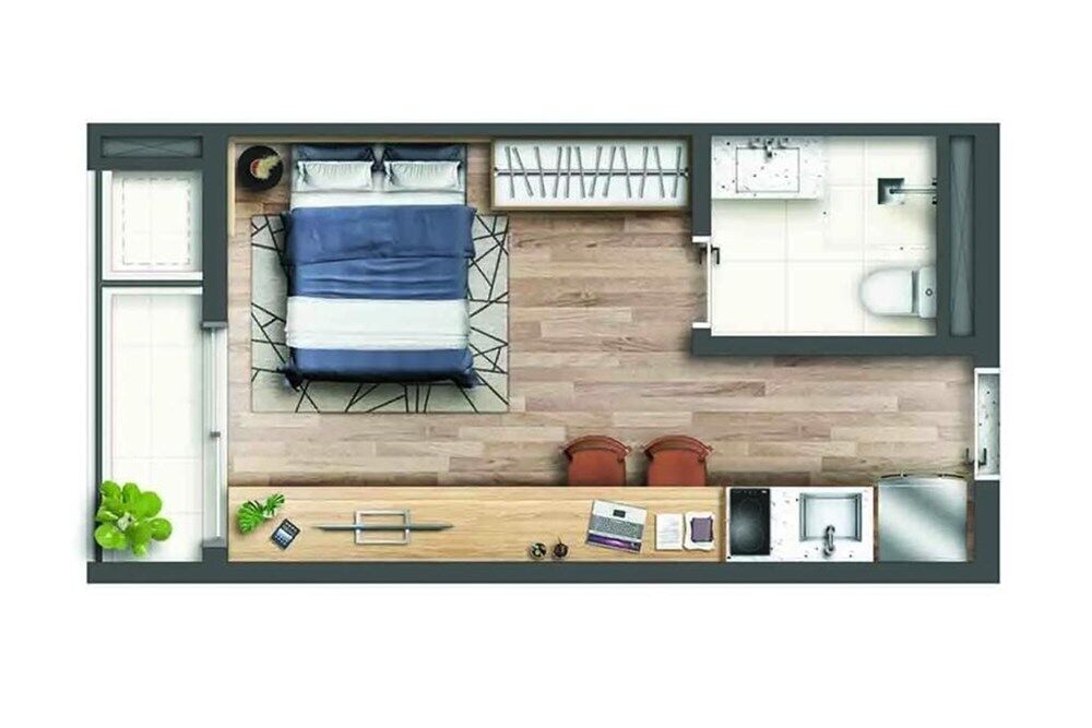 Apartamento à venda com 1 quarto, 26m² - Foto 8