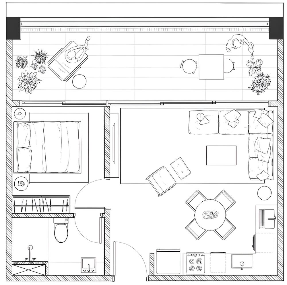Apartamento, 1 quarto, 54 m² - Foto 4