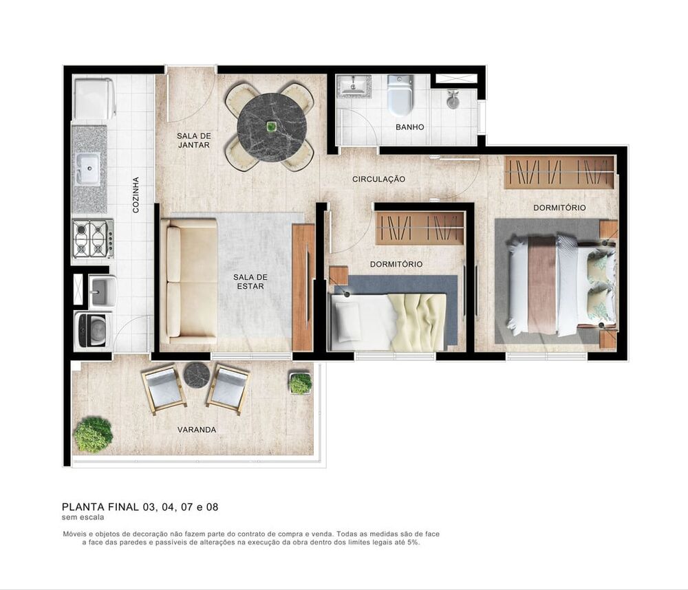 Apartamento à venda com 2 quartos, 43m² - Foto 8