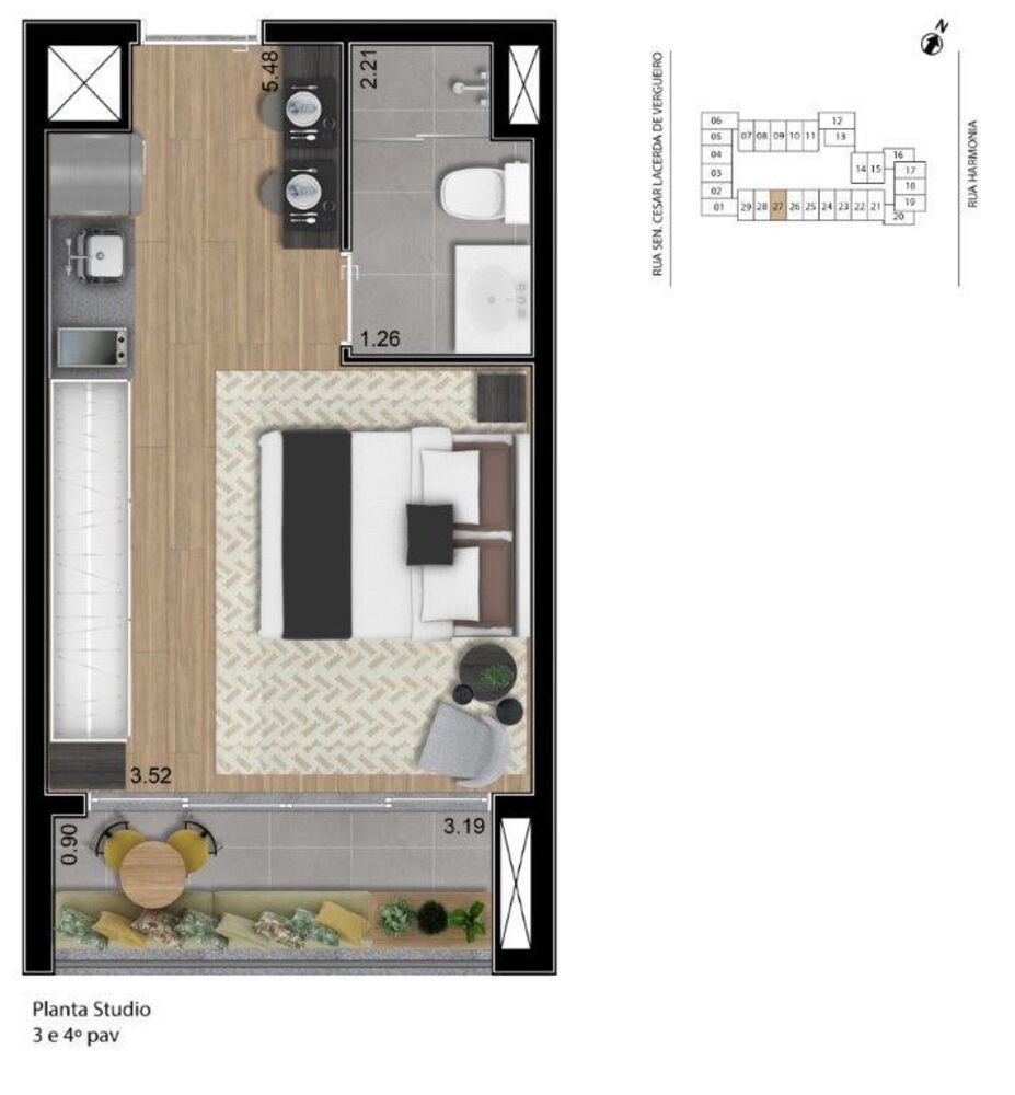Apartamento, 1 quarto, 57 m² - Foto 6