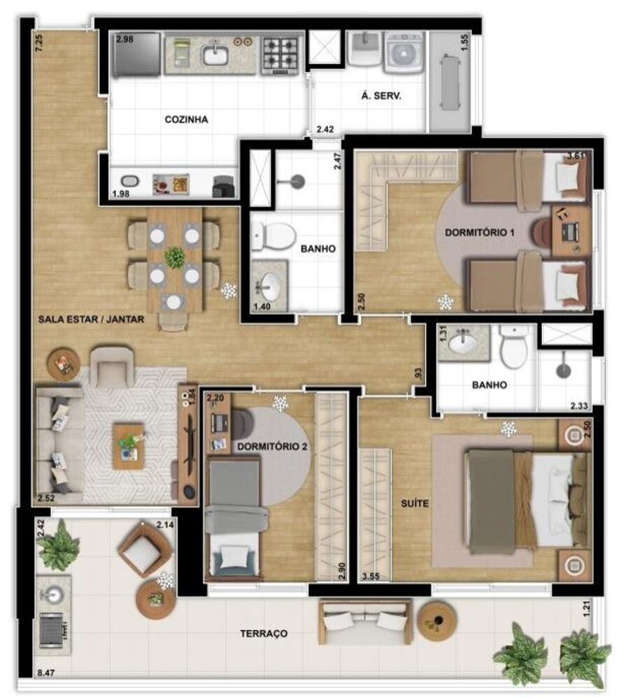 Apartamento, 3 quartos, 122 m² - Foto 15