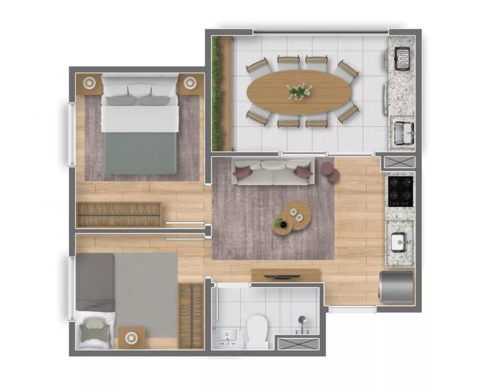 Apartamento, 1 quarto, 17 m² - Foto 3
