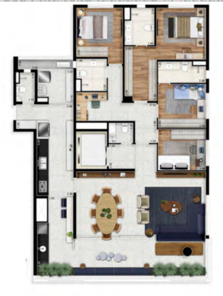 Apartamento, 3 quartos, 270 m² - Foto 31