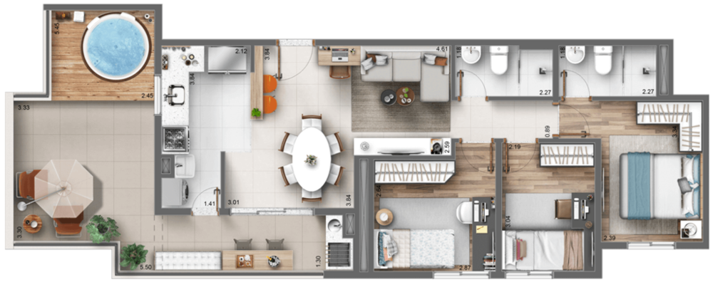 Apartamento, 2 quartos, 42 m² - Foto 5