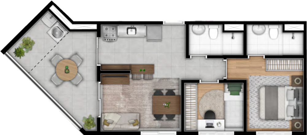 Apartamento, 2 quartos, 38 m² - Foto 7