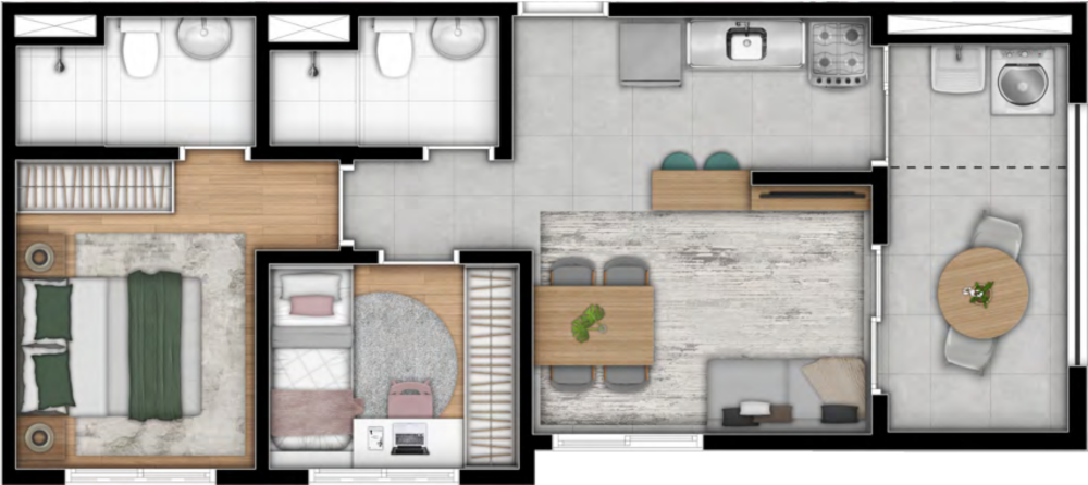 Apartamento, 2 quartos, 38 m² - Foto 20