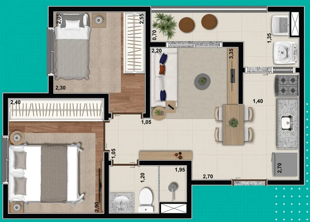 Apartamento, 1 quarto, 26 m² - Foto 12