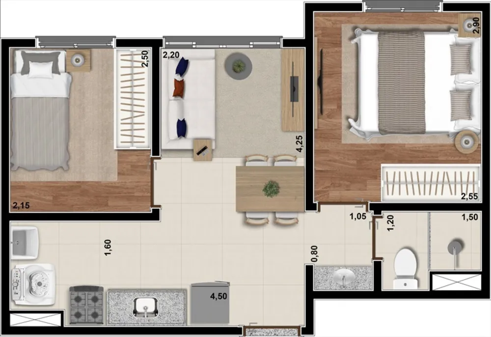 Apartamento, 1 quarto, 26 m² - Foto 15