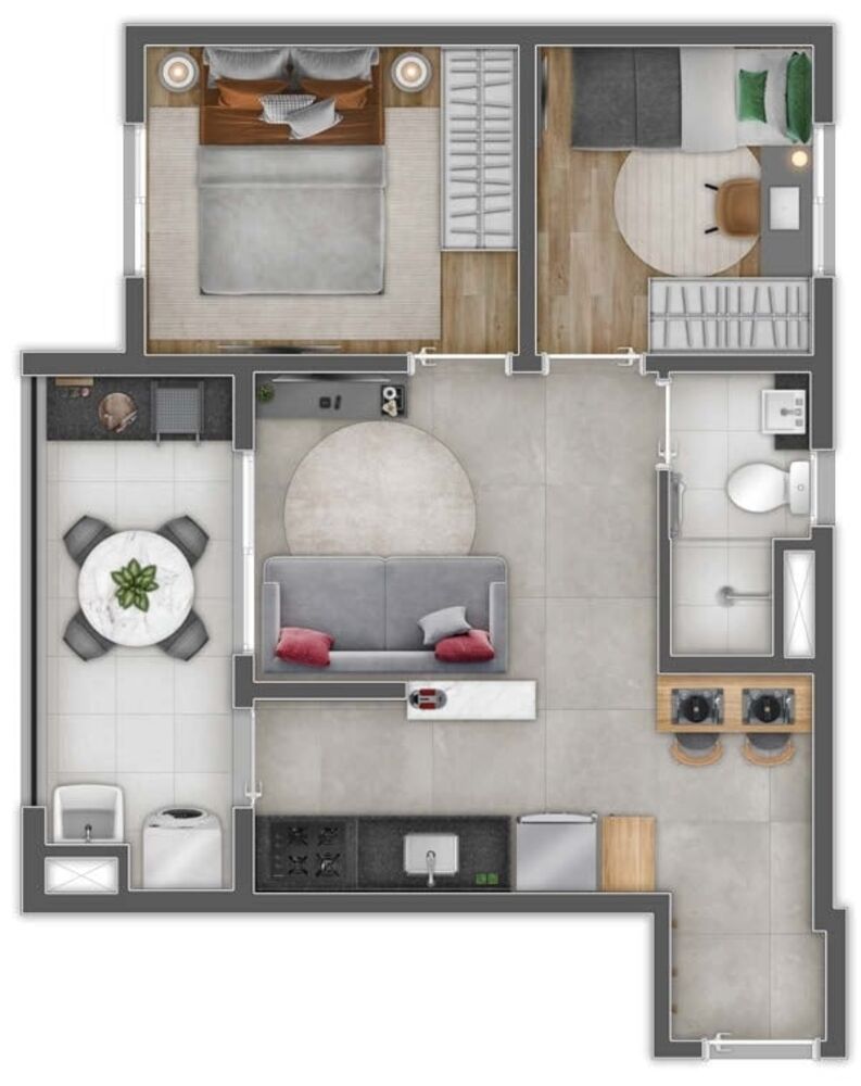 Apartamento, 2 quartos, 43 m² - Foto 15