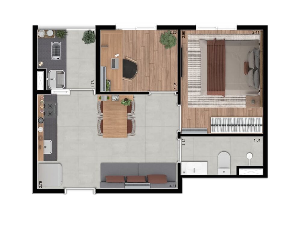 Apartamento, 1 quarto, 29 m² - Foto 10