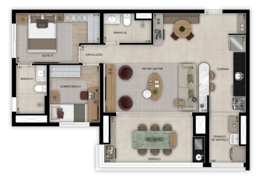 Apartamento, 2 quartos, 45 m² - Foto 19