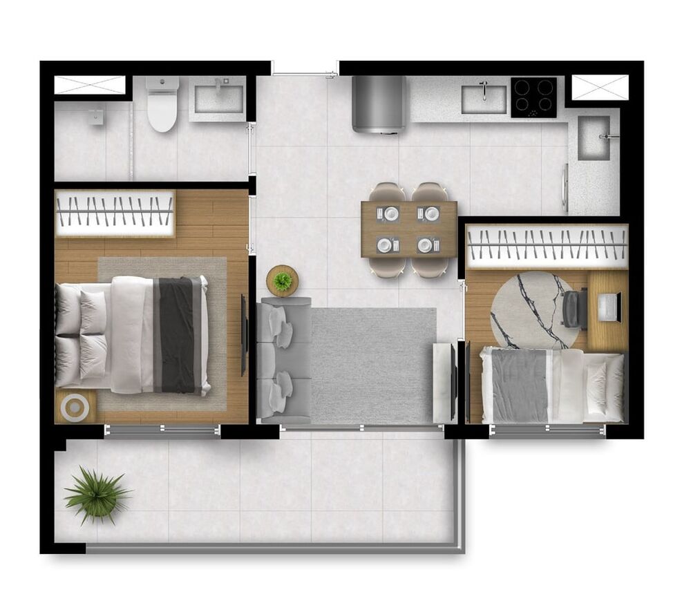 Apartamento, 2 quartos, 106 m² - Foto 3